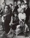 Jane with the cast of Falcon Crest (1984)